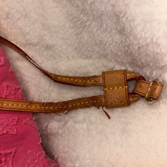 Pink Denim Louis Vuitton Appliqué Neverfull MM - Picture 3 of 9